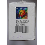 Diamant painting gekleurde roos.