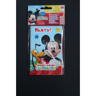 Uitnodigingen Mickey
