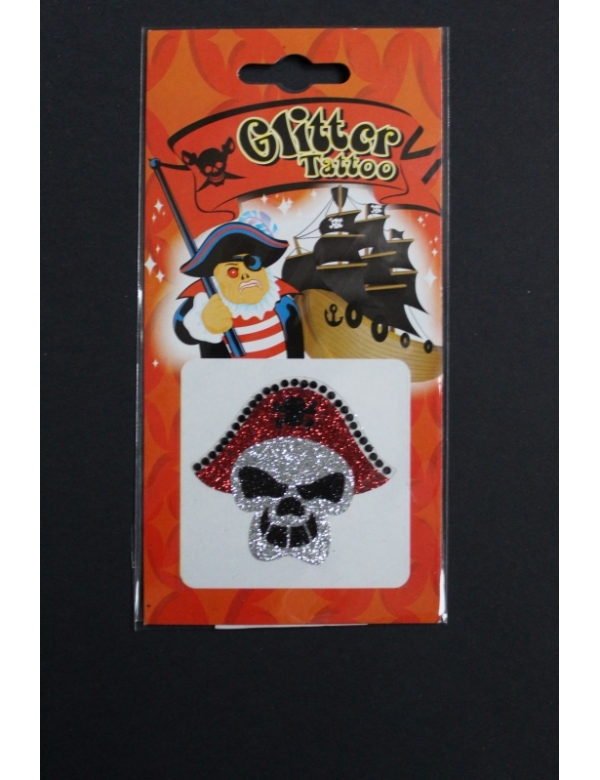 Glitter tattoos piraat 1