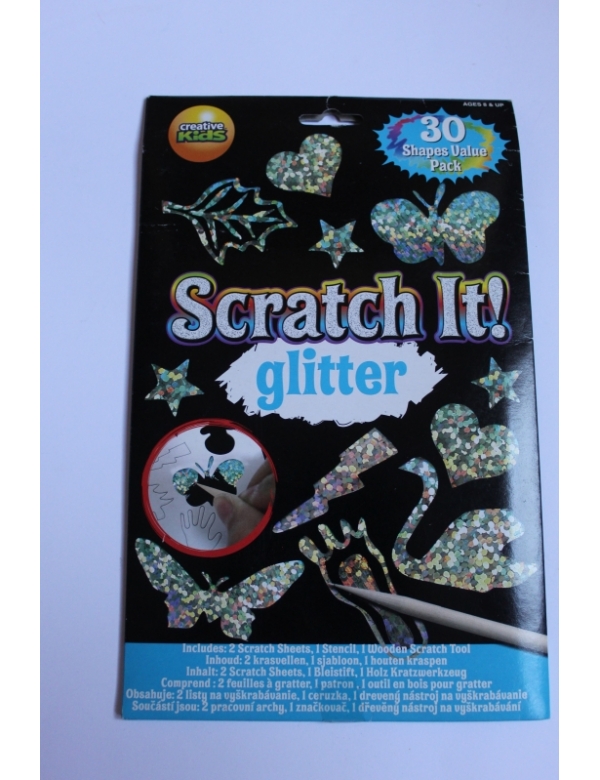Scratch it glitter