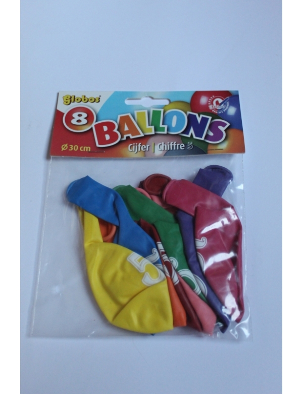 Ballonnen cijfer 5