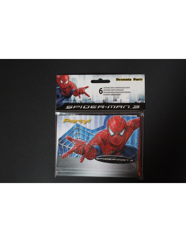 Uitnodigingen spiderman