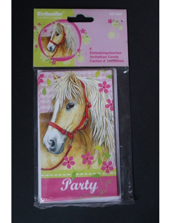 Uitnodigingskaart paard