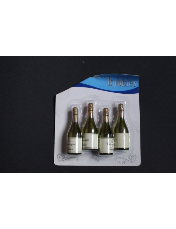 Champagne fles als bellenblaas