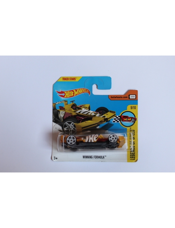 Hotwheel formule 1 auto geel