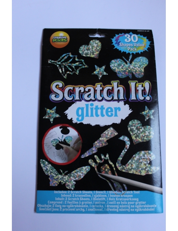 Scratch it glitter