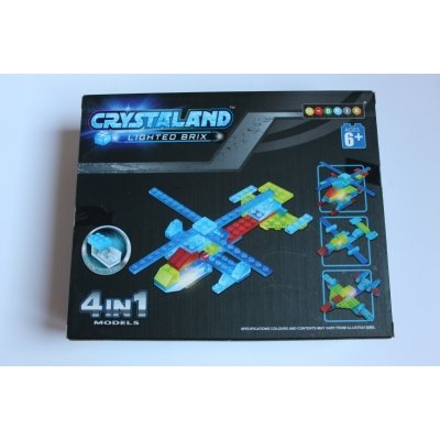 Crystalbricks vliegtuigen 4 in1