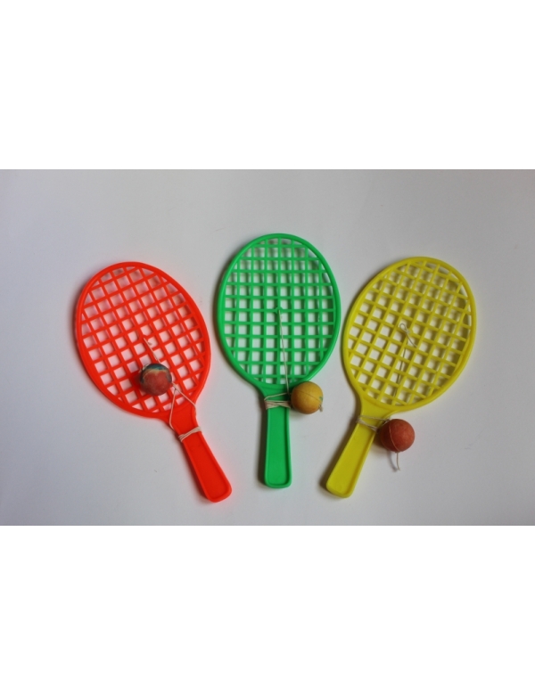 Tennisracket met balletje