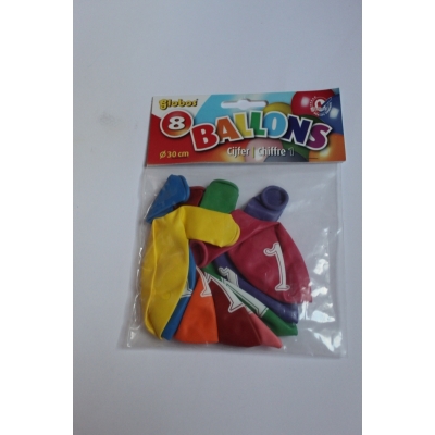 Ballonnen cijfer 1