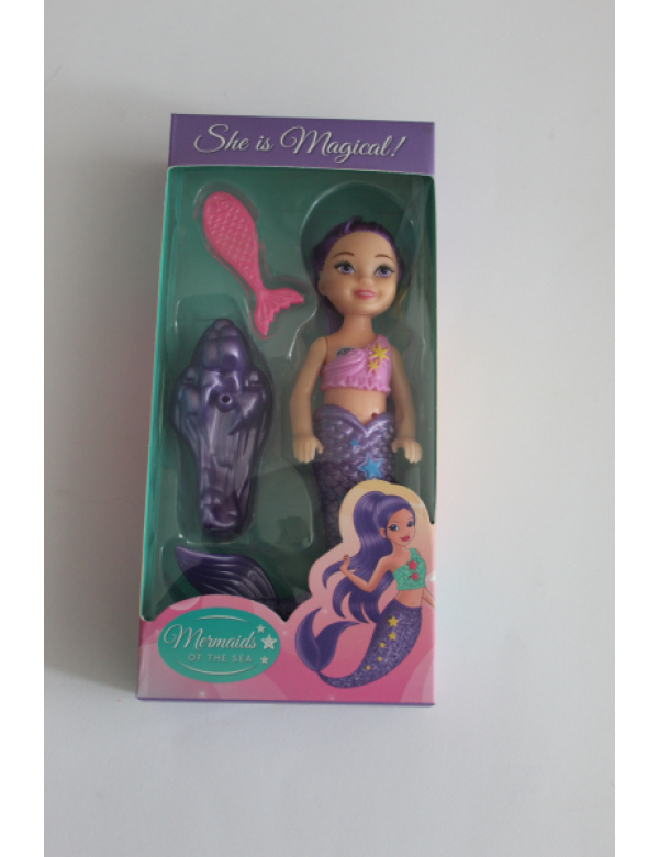 .Mini zeemeermin paars.