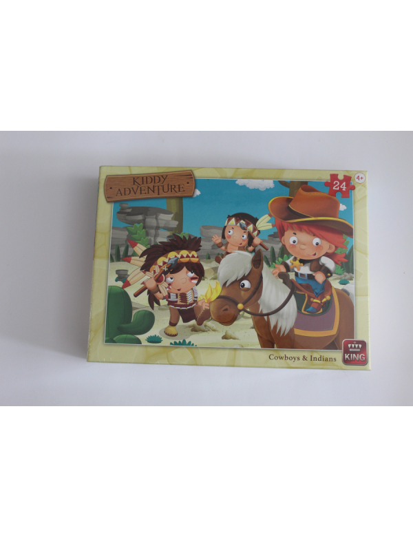 Cowboy en Indianen puzzel